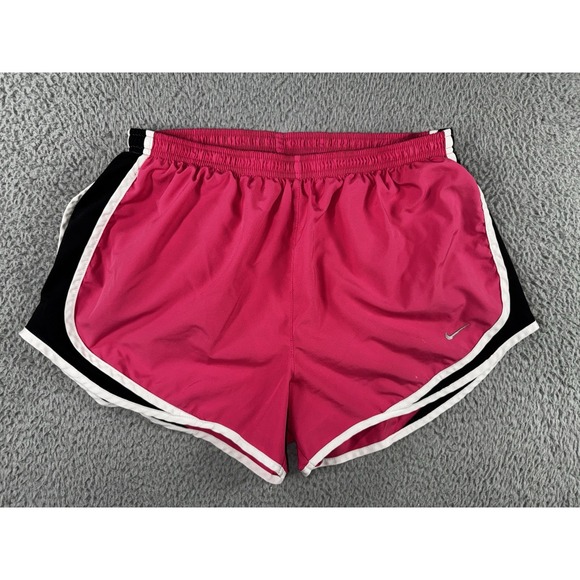 Nike Pants - Nike Running Shorts Women Large Two Tone Lined Swoosh Logo Athletic Workout Y2K